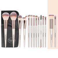 En Gros : Ensemble de Pinceaux de Maquillage Professionnel de Luxe 18 Pièces, Outils de Maquillage de Haute Qualité, Personnalisation du Logo, avec Trousse