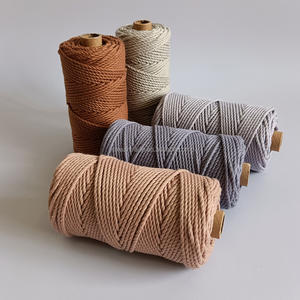 Cordon Macrame Hilo 3 plis 4mm en coton de haute qualité pour le tricotage de sacs - Product Image 6