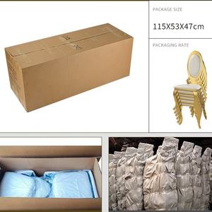 Chaise de salle <span class=keywords><strong>à</strong></span> manger d'hôtel en métal, mobilier de restaurant d'hôtel moderne de luxe, événement - Product Image 2