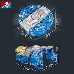 Jouet de <span class=keywords><strong>dinosaure</strong></span> à déformation mécanique, plastique mélangé 3 couleurs, transformable en gyroscope, mini <span class=keywords><strong>dinosaure</strong></span> pour enfants - Product Image 2