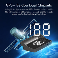 Dernier projecteur d'affichage tête haute GPS pour pare-brise avec écran OLED 2,5 pouces, accessoires universels pour voiture, entrée Type-C, garantie 1 an