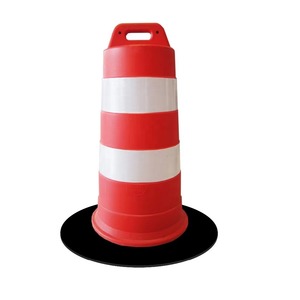 Barrière de sécurité routière en PE CITICITY pour usage intérieur, diamètre 460 mm, hauteur 900 mm, film réfléchissant, remplissable d'eau - Product Image 1