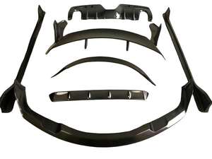 Adecuado para Toyota Supra A90 Bull Demon Niu Mo Wang, kit de carrocería modificado de fibra de carbono: labio delantero, faldones laterales, labio trasero y cubierta de alerón trasero. - Product Image 2