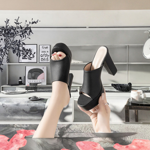 Sandales montantes rétro pour femme à talon épais carré, légères, en cuir verni orné de strass, à bout ouvert, <span class=keywords><strong>sexy</strong></span> et tendance - Product Image 5