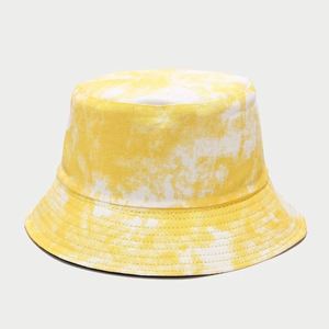 New Tie-Dyed Double-Sided Fisherman Fashion Wide-Brimmed Sunscreen Visor Couples Travel Basin <b>Hat</b> <b>Reversible</b> <b>Bucket</b> Cap - Product Image 1