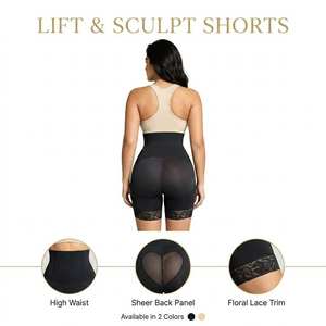Best-Selling Women's Plus Size <b>Shapers</b> Butt Lifter Shapewear Bodysuit Firm Control Breathable Eco-Friendly Padded - Product Image 5