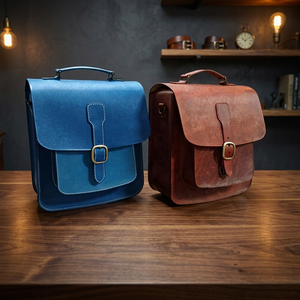 BS INTERNATIONAL European Style Luxury Genuine Leather Cross-Body Clutch Handbag Women Handmade Anti-Theft Waterproof Zipper - Product Image 1