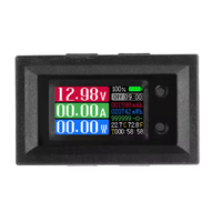 DC6 ~ 36V 10/50/100A 9-in-1 Voltmeter Digital Tegangan Arus Daya Kapasitas Suhu Penguji Multifungsi Sensor NTC