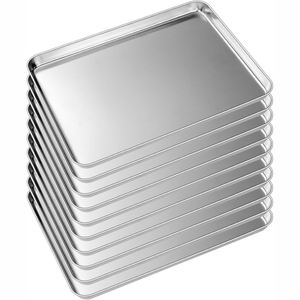Plaque de cuisson en acier inoxydable 201 304 316 L et alliage d'aluminium de qualité alimentaire, pour four, pain, gâteaux, service et pâtisserie - Grande Vente - Product Image 1