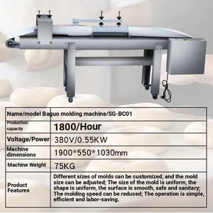 Máquina formadora de bollos pequeños y bagels, divisora automática de masa, máquina comercial <span class=keywords><strong>para</strong></span> hacer donuts, equipo de panadería 220V, de metal, <span class=keywords><strong>para</strong></span> bollos. - Product Image 3