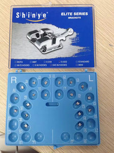 Shinye <span class=keywords><strong>Mini</strong></span> Roth o <span class=keywords><strong>MBT</strong></span> ortodontico staffa in metallo dentaria orto staffe 018 '022' Slot 3-4-5 ganci monoblocco o Bondable - Product Image 2