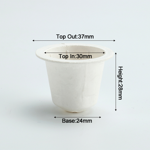 100% Biodegradable Sugarcane Bagasse Paper Coffee Pods Disposable Capsule Empy Coffee Pods Capsules