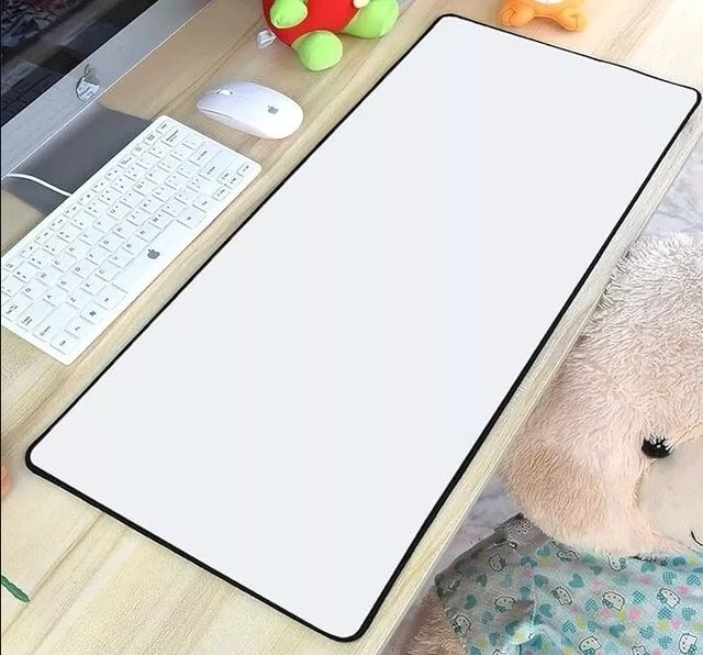 Factory Custom Any Size Waterproof Blank Fabric Rubber Sublimation White Mouse Pad Sheet Materials Sublimation Mouse Pad Blank