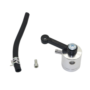 Réservoir de <span class=keywords><strong>liquide</strong></span> de <span class=keywords><strong>frein</strong></span> et d'embrayage pour moto en aluminium CNC, réservoir d'huile universel avec tuyau et vis, orange - Product Image 4
