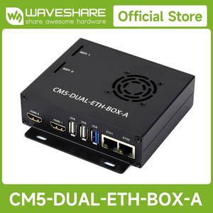 Placa base Ethernet dual Gigabit/2.5G para Raspberry Pi CM5. Puertos Ethernet RJ45 duales compatibles con salidas de pantalla 4K duales K712 - Product Image 3