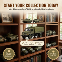 Modèle de voiture militaire en alliage de zinc, échelle 1:36, véhicule de guerre tout-terrain moulé sous pression, pièce de collection, voiture jouet Kaidiwei, à partir de 14 ans