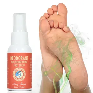 Spray rafraîchissant pour jambes et pieds de marque privée Spray désodorisant pour pied d'athlète