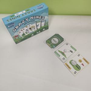 Jeu de cartes de <span class=keywords><strong>golf</strong></span> CRAZYNINES Design personnalisé de haute qualité 350gsm cartes à jouer à code-barres boîte en bois <span class=keywords><strong>carte</strong></span> à jouer - Product Image 5