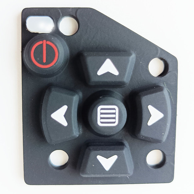 OEM ODM Factory Customized Waterproof Push Button Pad Membrane Panel Silicone Rubber Keypad for Remote Controller