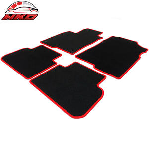 Alfombrillas para Honda Civic 22-26 / Para Acura Integra 23-26, Alfombras Antideslizantes de Velour Negras con Borde Rojo - Product Image 6