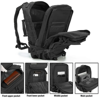 Sacs à Dos de Randonnée Personnalisés en Gros pour la Salle de Sport, Sac à Dos Tactique Molle 45L pour la Chasse, Sacs à Dos Tácticos pour Hommes