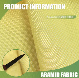 Chất Lượng Cao Trọng Lượng Nặng Chống Tĩnh Điện Para Aramid Dệt Vải 1500d 240G Aramid Vải Cho Mặc Bảo Vệ - Product Image 2
