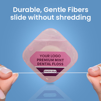 Hilo Dental Super Floss Personalizado de Alta Calidad, Varios Sabores, Material de Nylon/PTFE para Cuidado Bucal y Limpieza Dental