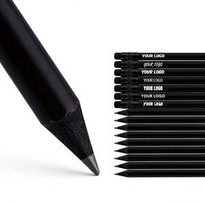 Offre Spéciale – Pot à Crayons Noir en Bois et Résine pour Étudiants, Entreprises et Hôtels, Personnalisable par Sérigraphie et Gravure Laser - Product Image 1