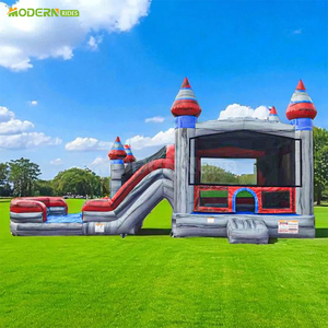 Parque Inflable <span class=keywords><strong>Mega</strong></span> Parque Temático Combinado, Castillo Inflable, Tobogán, Casa de Brinco Inflable - Product Image 4