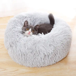 Lit rond pour animaux de compagnie Petdom, super doux et confortable, imperméable et anti-dérapant pour chiens et chats - Product Image 2