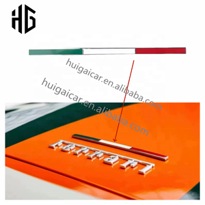 Precio barato para <span class=keywords><strong>Ferrari</strong></span> bandera italiana insignia emblema para <span class=keywords><strong>Ferrari</strong></span> 488 GTB F8 SF90 <span class=keywords><strong>458</strong></span> F12 812 430 coche capó trasero logotipos pegatinas - Product Image 1