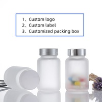 Bouteille de pilule pas cher Bouteille de capsule 30ml 60ml 100ml Bouteille de produit de santé avec couvercle