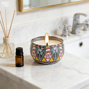 Candle Supplier Wholesale Program Luxury <b>Empty</b> Vessels Lids <b>Boxes</b> For Custom Wax Filling Retail Sourcing Display - Product Image 3