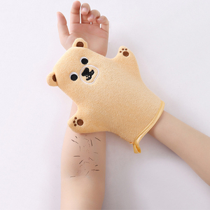 Gant de bain en forme de dessin animé pour enfants, éponge douce pour un nettoyage sans douleur, éponge de bain épaisse et mignonne pour un usage domestique - Product Image 5