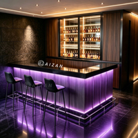 Comptoir de bar moderne en bois, vente en gros d'usine OEM ODM, idéal pour la maison, les restaurants de musique, les restaurants de sushis et les boîtes de nuit