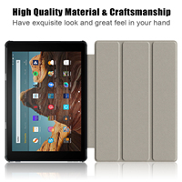 Étui de protection pour tablette Amazon Fire HD 10 10,1 pouces 2023, ultra-fin, avec support pliable à trois volets