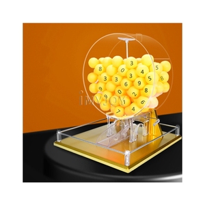 <span class=keywords><strong>Macchina</strong></span> per Lotteria a Gravità con 60 Palline da Ping Pong da 4cm di Diametro per Estrazioni Rapide - Product Image 1