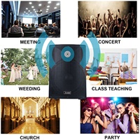 800W 18 "Subwoofer BT Karaoké Haut-Parleur DJ/PA Stage Sound Box BT + TWS + RC + Mic + LED Classe AB Amplificateur Bocina Parlante