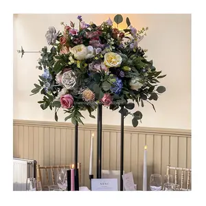 Eucalyptus Greenery 5D Flower Ball Arrangement Wedding Table Centerpiece Floral Wedding Reception decor