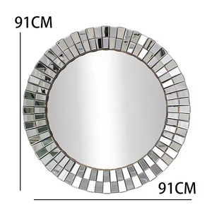 <span class=keywords><strong>Specchio</strong></span> da Parete Smussato Argento Lucido per Decorazione Murale <span class=keywords><strong>Specchio</strong></span> Decorativo - Product Image 6