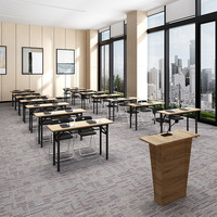 Ekintop Mobilier scolaire moderne pour salle de formation pliable Table et chaise d'étudiant Bureau d'université pour salle de réunion