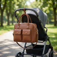 Sac à langer Cuir Véritable Sac Tote Maman Grande Capacité Organiseur Bébé Poche Biberon Voyage Maternité Fournisseur OEM