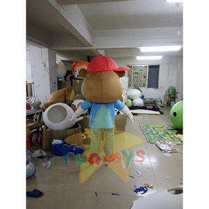 빨간 모자와 Funtoys 원숭이 성인 만화 동물 마스코트 의상 코스프레 테마 카니발 의상 생일 할로윈 - Product Image 3