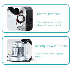치과 강력한 흡입 장치 1000L/min 750W 공급 2 의자 강한 타액 진공 펌프 기계 - Product Image 5