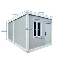 Maisons préfabriquées portables à faible coût, unités de 20 à 40 pieds, grandes maisons préfabriquées en conteneurs avec toit en pente