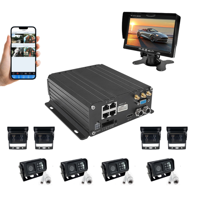 8CH AHD Digital Video Recorder MNVR 4G WIFI GPS Vehicle Dvr ADAS Nvr DMS BSD APC Remote Control Car Black Box