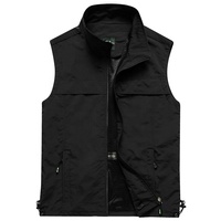 Gilet de travail pour photographe de plein air avec logo personnalisé, uniforme de travail, gilet d'été sans manches respirant en nylon et polyester pour homme