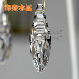 Crystal Prism Chandelier Pingente Ornamento Gourd Forma 50.63.76.89mm Grids Superfície Bead Cortina Pingente Acessórios de Iluminação - Product Image 5