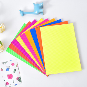 Huỳnh quang màu Giấy gợn sóng 50*70cm sóng nghệ thuật giấy các tông - Product Image 5