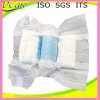 Couche jetable Lucky Baby pour l'énurésie nocturne, avec film PE gonflable, imperméable, imprimé, surface sèche, haute absorption et bande adhésive